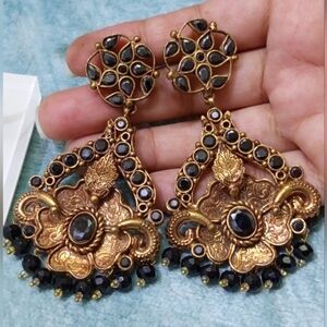 A Delicate handmade, Gold Plated/finishing earrings